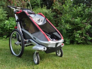 Test/opinia o przyczepce rowerowej dla dzieci Thule Chariot Cougar 1