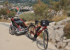 Torba Ortlieb i przyczepka Thule Cougar 2 - towarzysz wakacyjnych wycieczek rowerowych w Chorwacji
