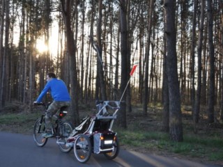 Przyczepka rowerowa (wózek) Chariot Thule CX1/CX2 - test, wrażenia z użytkowania