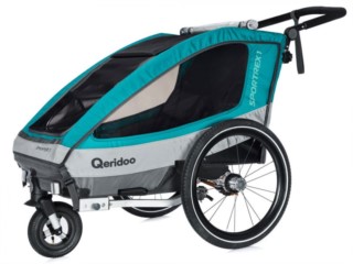 Amortyzowana przyczepka rowerowa dla dzieci Qeridoo Sportrex 1 - test