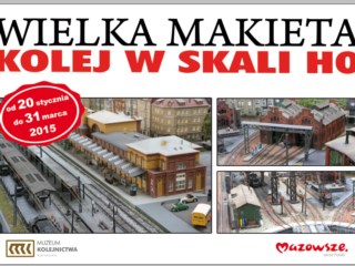 Wielka makieta kolejowa w skali H0 (1:87) w Muzeum Kolejnictwa w Warszawie