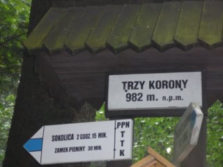 Wąwozem Szopczańskim na Trzy Korony