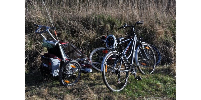 Odpoczynek na łonie natury - z Thule Chariot CX 1 na Kujawach