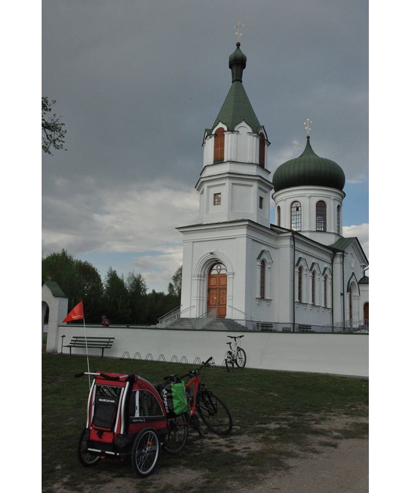 Crosso podczas wycieczki rowerowej na Podlasiu