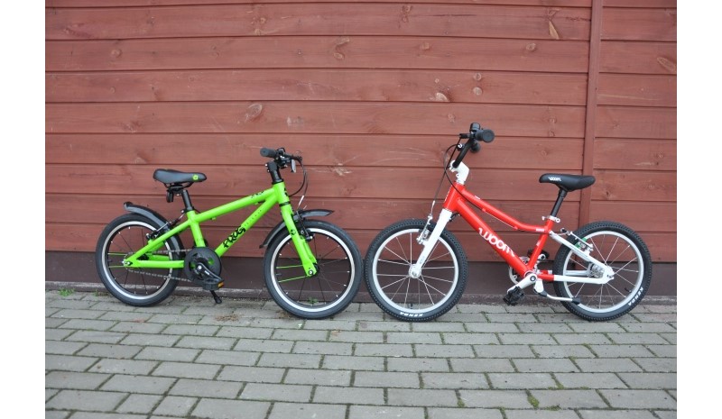 Frog 48 i WOOM 3 - lekkie rowery dla dzieci na kołach 16".