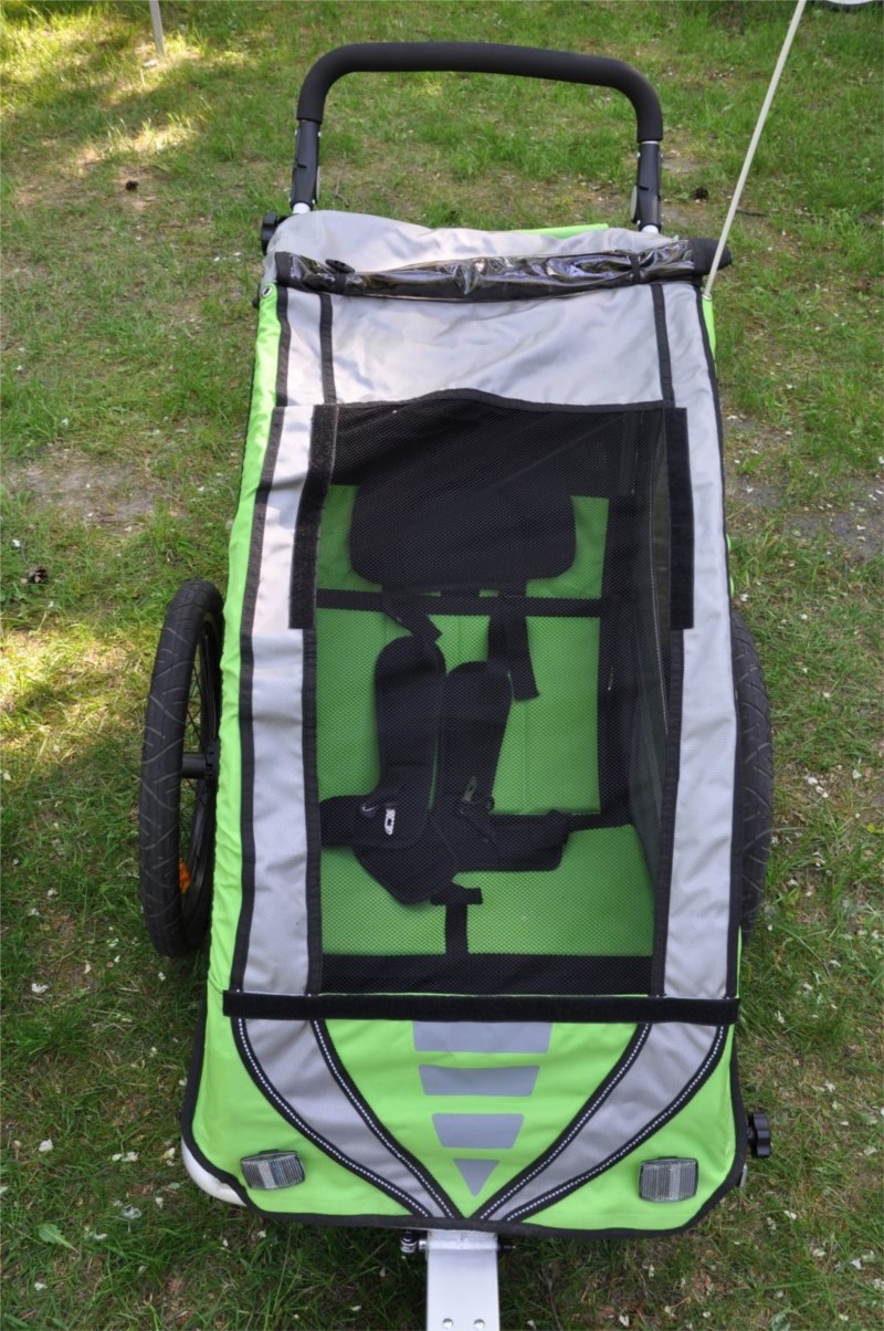 Amortyzowana przyczepka rowerowa dla dzieci Qeridoo Sportrex 1 - wersja 2014