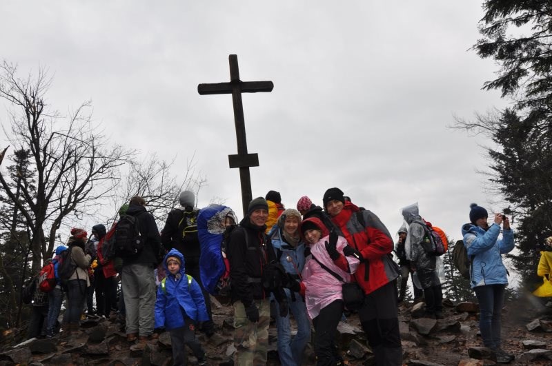 Ekipa "Dziciaków" zdobyła najwyższy szczyt Gór Świętokrzyskich