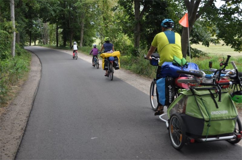 Transport rowerków na przyczepce Croozer Kid 2