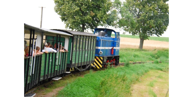 Kolejką wąskotorową na Pałukach