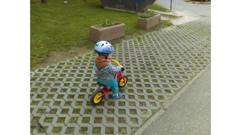 Ale częściej rowerek jest ujeżdżany przez syna :)