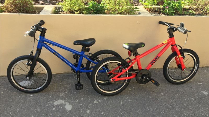 Frog 44 i Kubikes 16 - lekkie rowery dla dzieci na kołach 16"